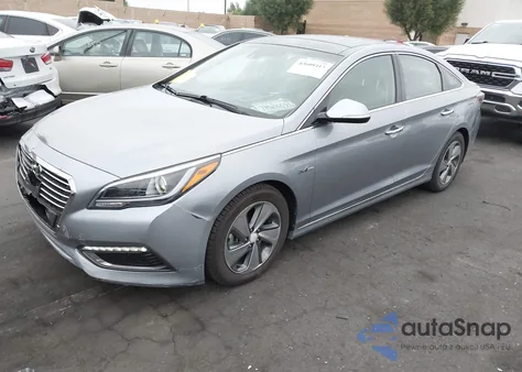 2016 Hyundai Sonata Hybrid Limited из США, поврежденный, VIN KMHE34L16GA012663